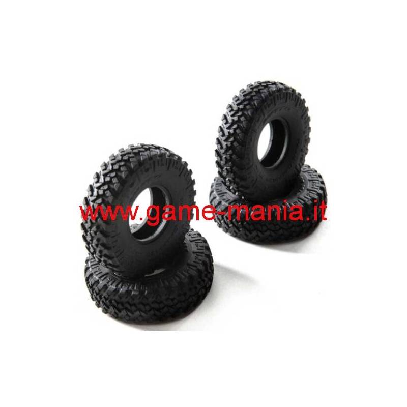 Treno gomme 1.0 Nitto Trail Grappler M/T per MICRO crawlers by Axial