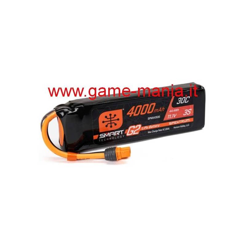 Batteria LiPo 4000Mah 30C 11,1V softcase conn. IC3 by Spektrum