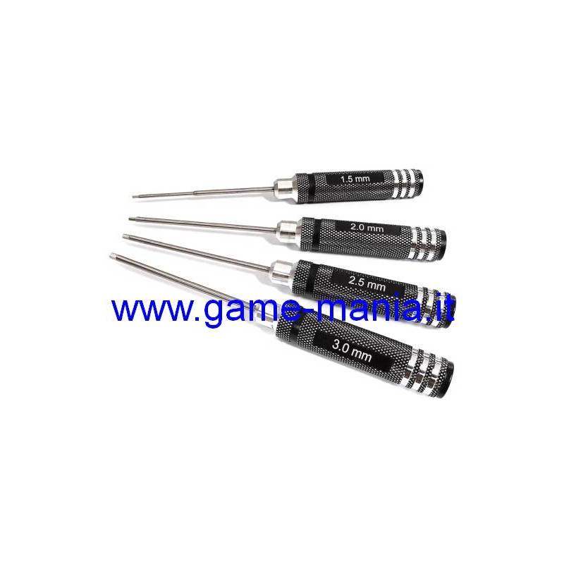 Set cacciaviti a brugola con manico in alluminio metrici by Integy