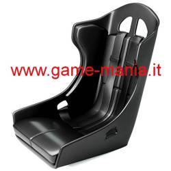 1/10 scale black plastic racing seat by Bittydesign