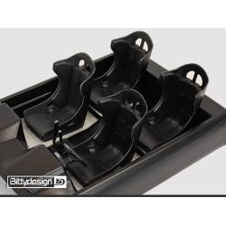 Sedile racing in plastica nero in scala 1:10 by Bittydesign