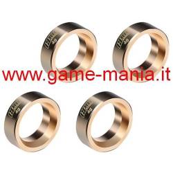 BRASS rim weights (4x) for Axial SCX30 rims by GPM