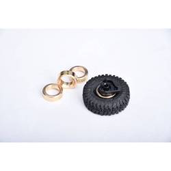 BRASS rim weights (4x) for Axial SCX30 rims by GPM