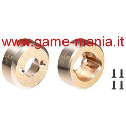 BRASS rear hubs for Axial SCX30 by GPM