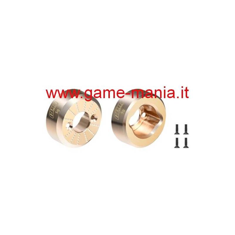 Hubs posteriori IN OTTONE x Axial SCX30 by GPM