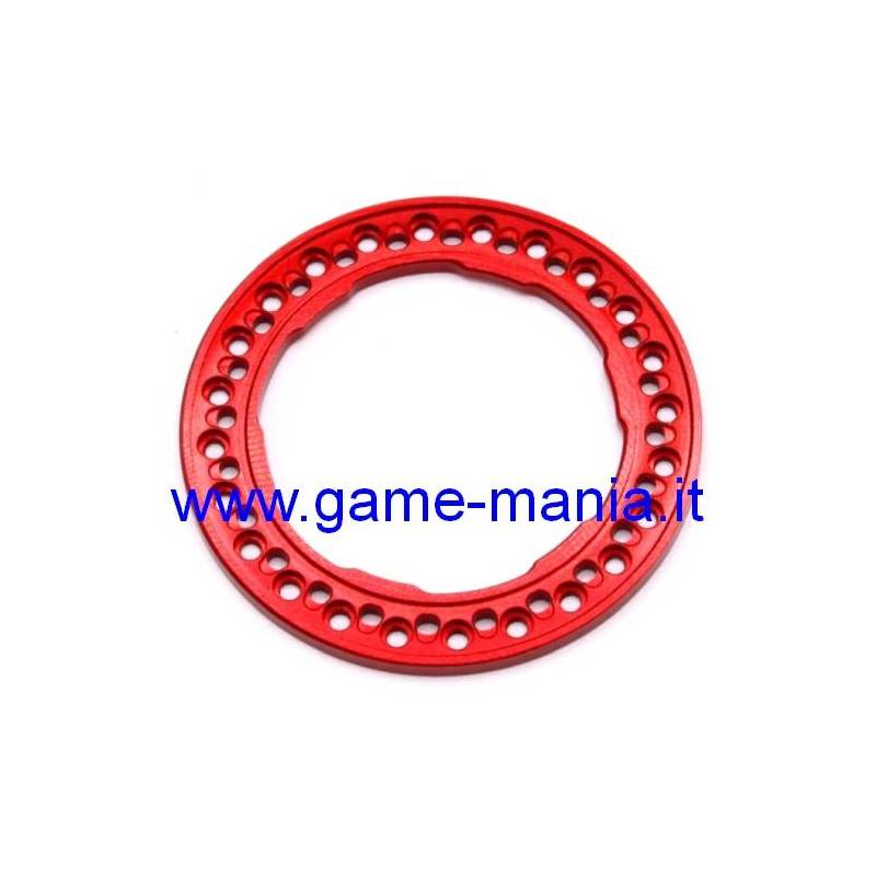 4x DREDGER RED beadlock rings for 1.9" rims by Vanquish Products