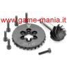 Coppia conica 8 e corona 27 OVERDRIVE 9,5% ACCIAIO x AR44/45 by Vanquish