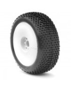 Tire on rims for Truggy
