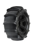 Tire on rims for offroad